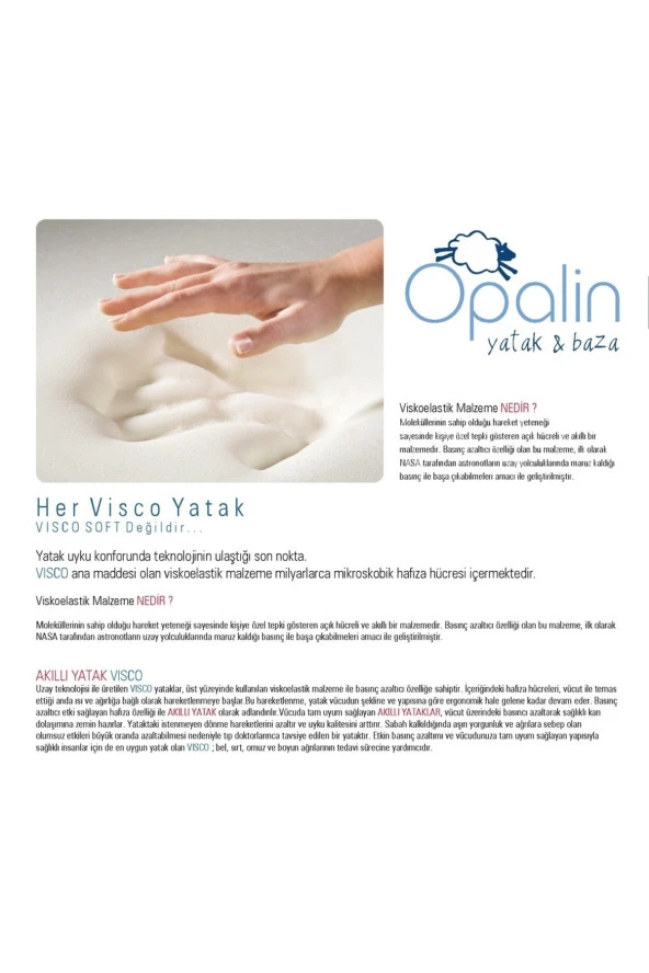 Visco Yatak Fermuarlı Yıkanabilen Çift Kişilik Tek Kişilik Çocuk Yatakları - 4
