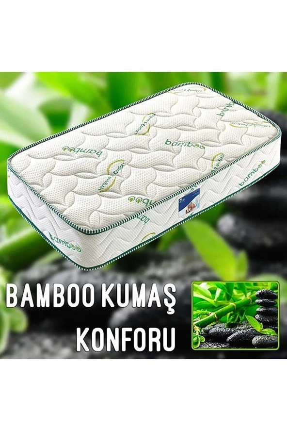 Bamboo Ortopedik Yaylı Yatak 80x180 Cm - Resim 3