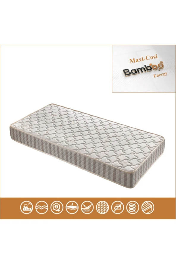 Maxi Cosi Energy Bamboo Kumaş Ortopedik Yaylı Yatak Lüx Soft Ortopedik Yaylı Yatak 80x170 Cm - Resim 2