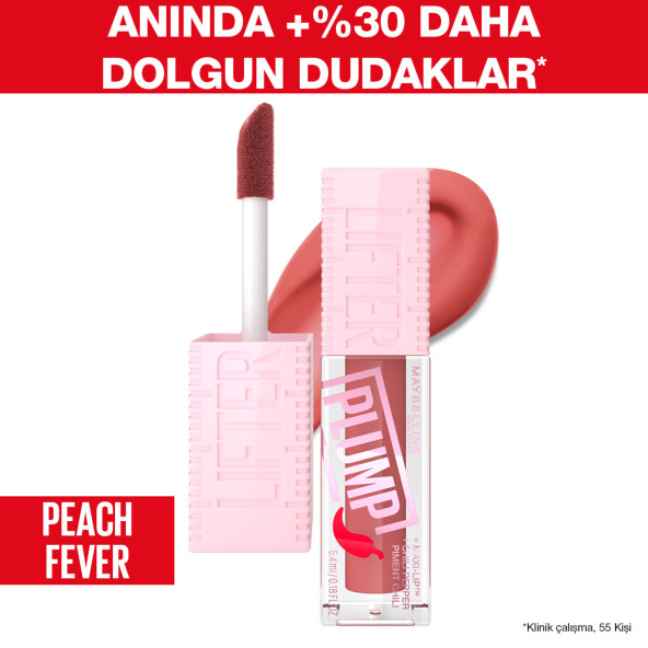 Maybelline New York Lifter Plump Dudak Parlatıcısı- 005 Peach Fever