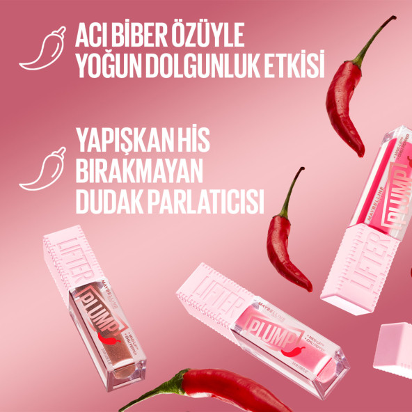 Maybelline New York Lifter Plump Dudak Parlatıcısı- 005 Peach Fever - 4