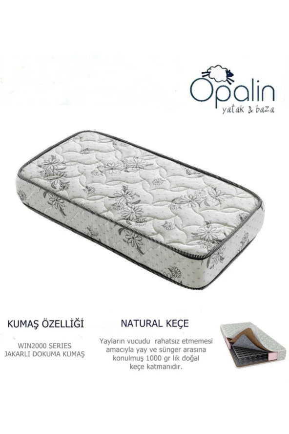 Tuğralı 100x180 Cm Soft Ortopedik Lüx 100x180 Yaylı Yatak - Resim 2