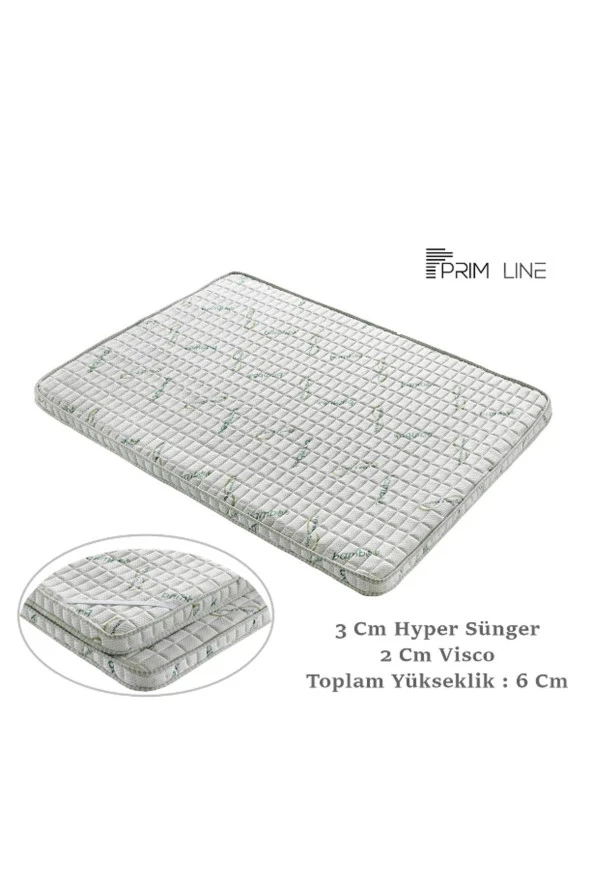 Hygiene Bamboo 150x200 Cm Ortopedik Yatak Şiltesi Visco Yatak Pedi - Resim 2