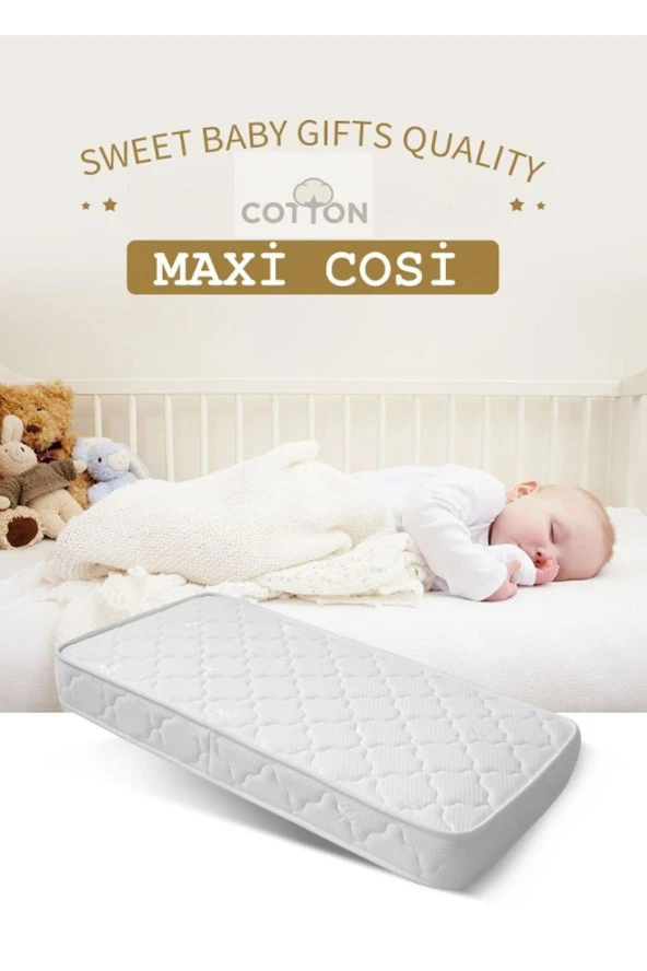 Maxi Cosi Sweet Cotton 90x200 Cm Ortopedik Yaylı Yatak Ortopedik Lüx Cotton 90X200 Yaylı Yatak