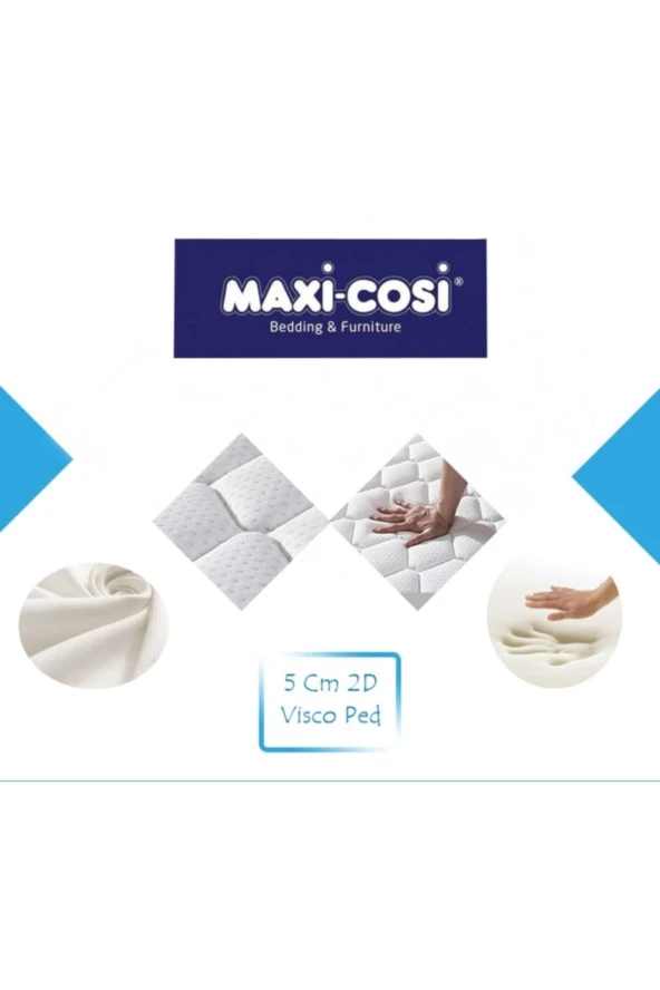 Maxi-Cosi 150x200 Cotton Ortopedik Yatak Şiltesi Visco Yatak Pedi - Resim 2