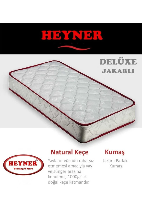 DELÜXE Jakarlı Ortopedik Yaylı Yatak 120x200 Cm - Resim 2