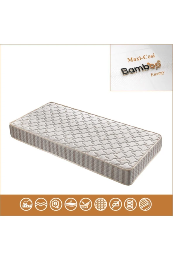 Maxi Cosi Energy Bamboo Kumaş Ortopedik Yaylı Yatak Lüx Soft Ortopedik Yaylı Yatak 120x190 cm - Resim 2