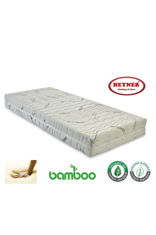 80x130 Bamboo Fermuarlı Ortopedik Visco Yatak - Resim 2