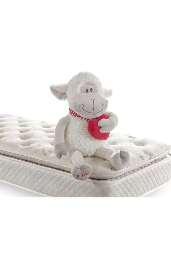 Golden 90x130 Ortopedik Yaylı Yatak Kuş Tüyü Pedli 90*130 Organic Cotton Bebek Yatağı - 4