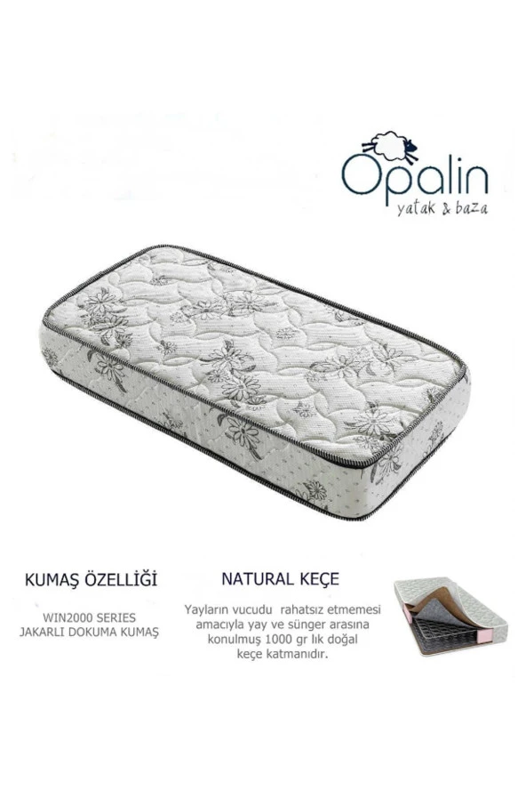 OPALİN TUĞRALI 130x190 Cm ORTOPEDİK YAYLI YATAK - Resim 2