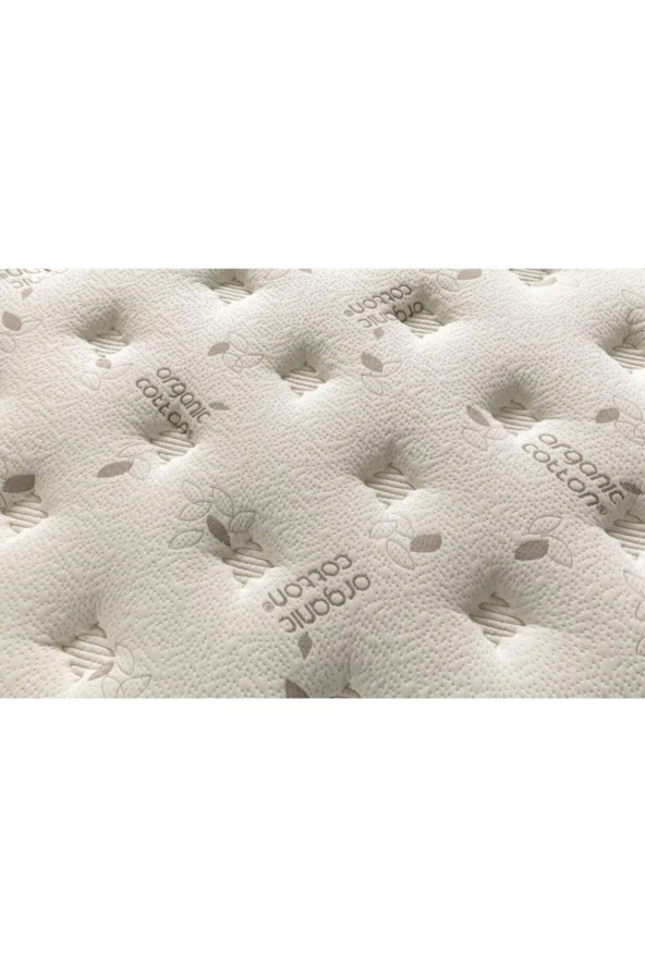 Golden 90x130 Ortopedik Yaylı Yatak Kuş Tüyü Pedli 90*130 Organic Cotton Bebek Yatağı - 5