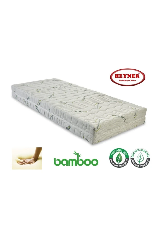 80x200 Bamboo Fermuarlı Ortopedik Visco Yatak - Resim 2