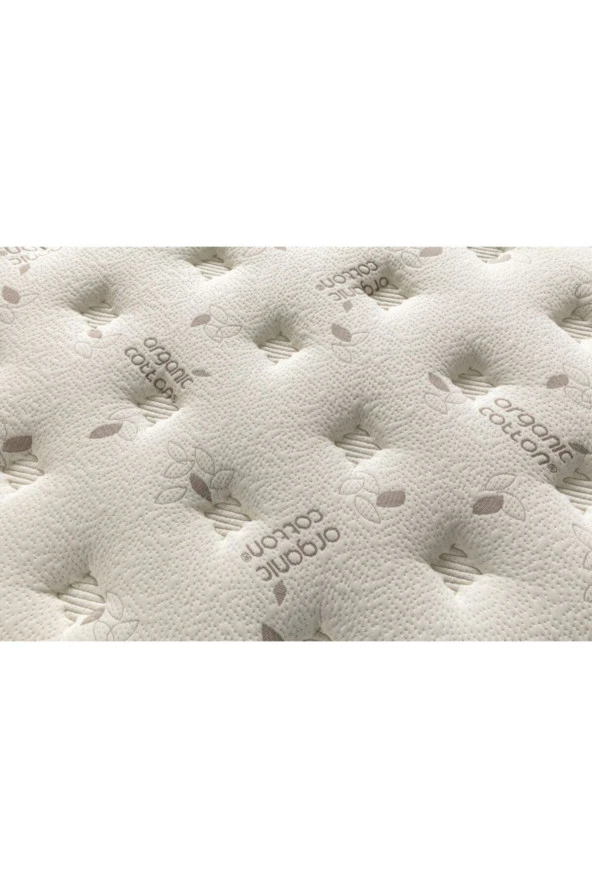 Golden 110x200 Ortopedik Yaylı Yatak Kuş Tüyü Pedli Organic Cotton Yaylı Yatak - 4