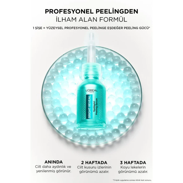 L'Oreal Paris Bright Reveal Koyu Lekelere Karşı Hızlı Etkili Yenileyici Peeling Serum 25% [AHA + BHA + PHA] 25ml - 5