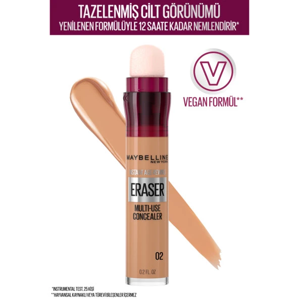 Maybelline New York Instant Anti Age Eraser Kapatıcı - 02 Nude