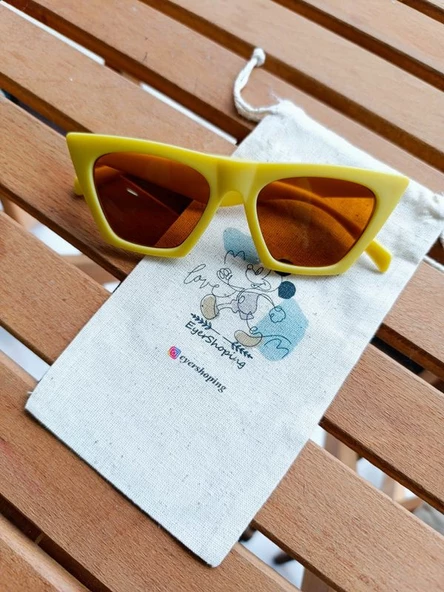 Geometrik Desenli Uv400 Korumalı Çocuk Güneş Gözlüğü - 4