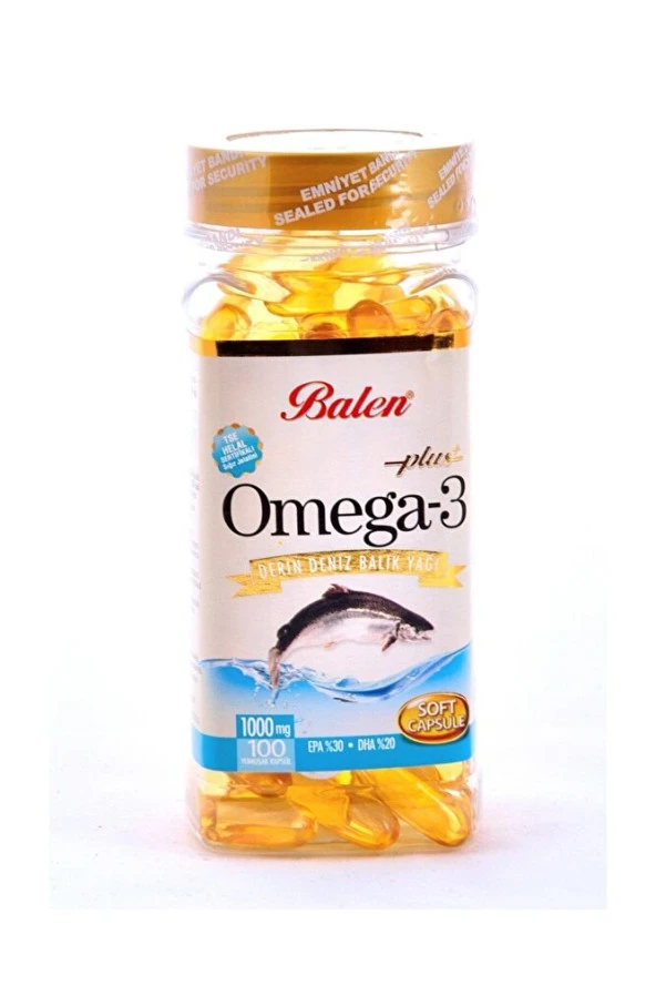 OMEGA 3 BALIK YAĞI HAPI 1380MG 100 KAPSÜL HELAL SERTİFİKALI