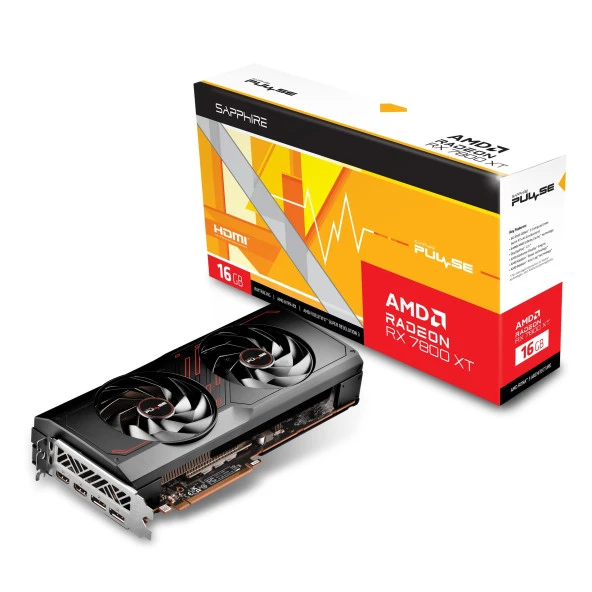 Sapphire Radeon RX7800XT Pulse 16GB GDDR6 256Bit HDMI/DP Ekran Kartı