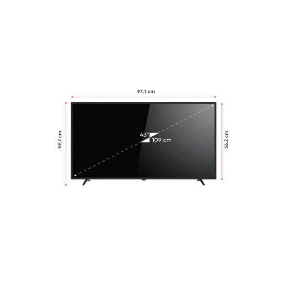 Next YE-43020GG4 Full HD 43" 109 Ekran Uydu Alıcılı Google Smart LED TV - 3