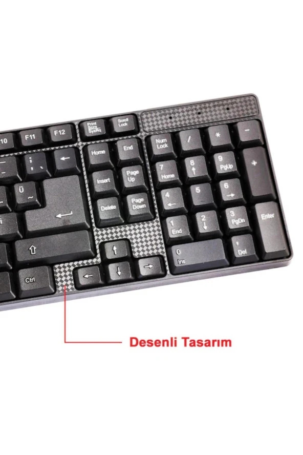 Ek-020 Q Usb Siyah Türkçe Standart Klavye
