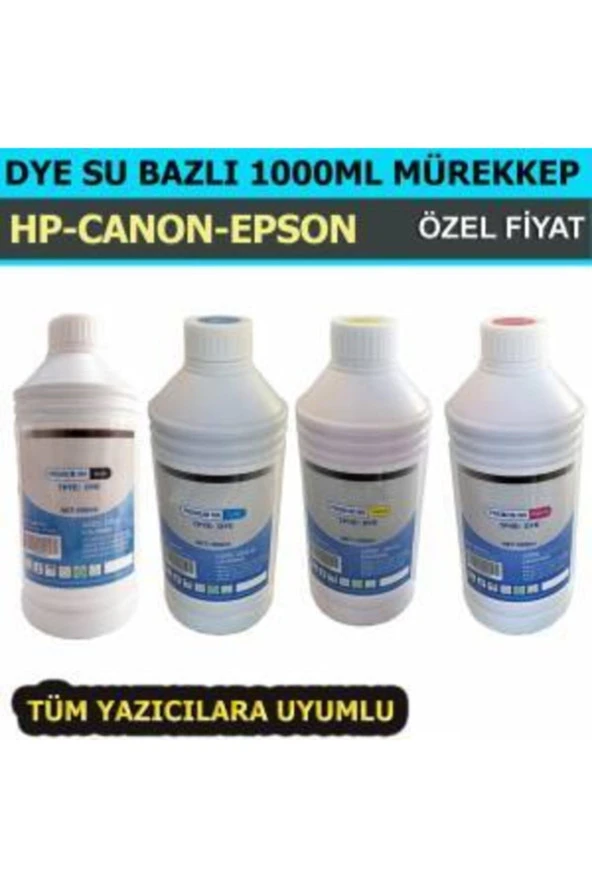 Kartuş Dolum Mürekkebi 4 Renk 1 Litre ürün görseli