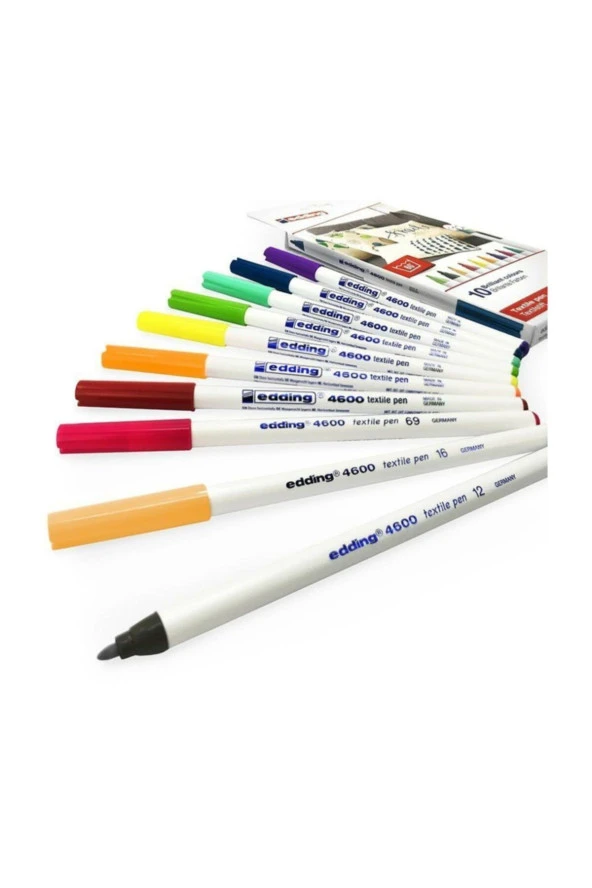 4600 Tekstil Kalemi 1mm 10lu Set Fun Colors ürün görseli