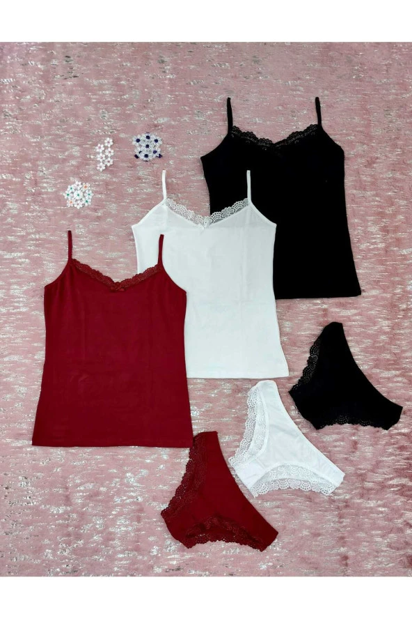 3LÜ KADIN ATLET KÜLOT TAKIM ürün görseli