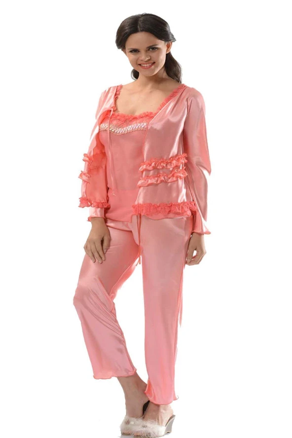 Saten Çeyizlik Pijama Takım 1413 ürün görseli