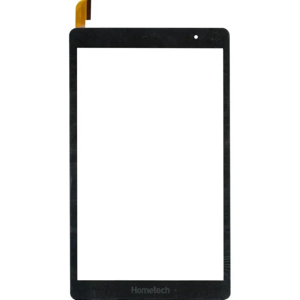 Hometech Uyumlu Alfa 8 Mg Tablet Touch  Dokunmatik Siyah Ön Cam