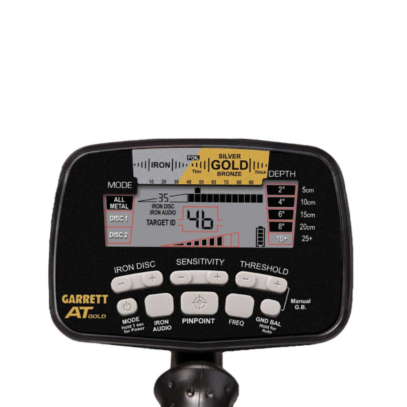Garrett At Gold Altın Dedektörü Çift Başlıklı - 5x8'' + 15'' Ultimate Başlık - 3