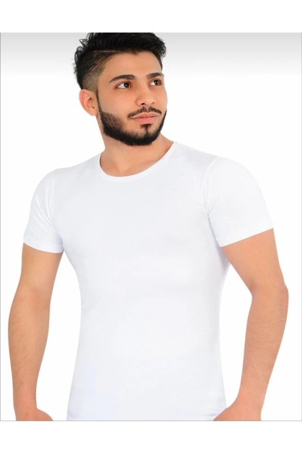 Erkek Likralı Yarım Kol Kapalı Yaka Fanila ürün görseli