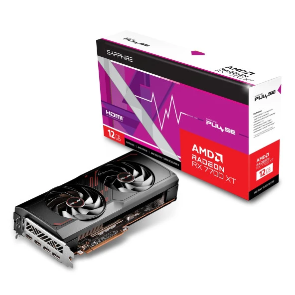 Sapphire Radeon RX7700XT Pulse 12GB GDDR6 192Bit HDMI/DP Ekran Kartı