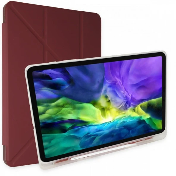 Newface iPad 10.2 (7.nesil) Uyumlu Standlı Kalemlikli Tablet Kılıfı - 3