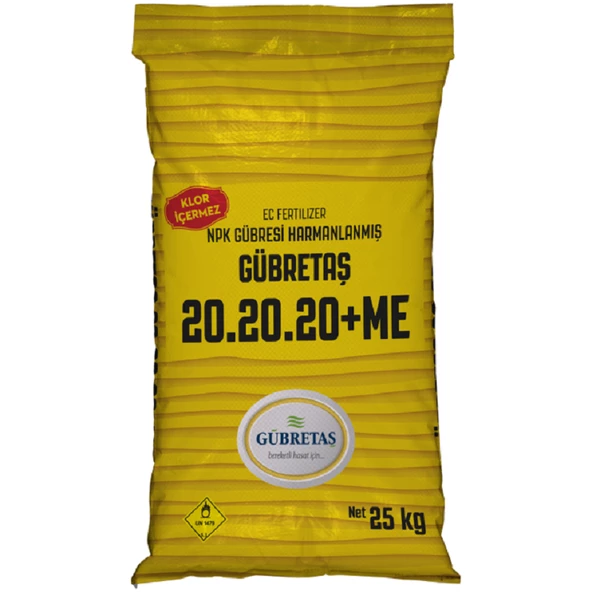 Gübretaş 20-20-20 + ME 25 Kg Damla Sulama Toz Gübre
