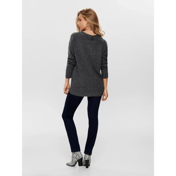 Only Oversize Minimalist Kadın Kazak - Uzun Kol, Rahat Kesim - 10