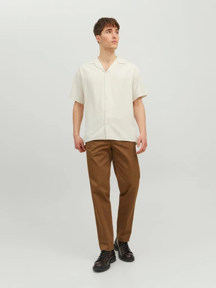 Jack&Jones Oversize Minimalist Kısa Kol Erkek Gömleği - 5