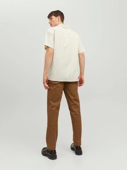 Jack&Jones Oversize Minimalist Kısa Kol Erkek Gömleği - 6