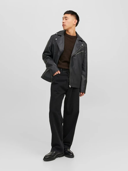 Jack&Jones Oversize Yuvarlak Yaka Erkek Kazak - Minimalist Günlük Stil - Hemen Al! - 9