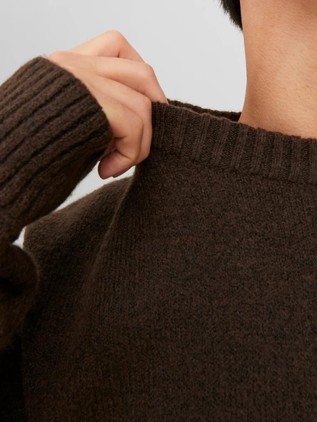 Jack&Jones Oversize Yuvarlak Yaka Erkek Kazak - Minimalist Günlük Stil - Hemen Al! - 10