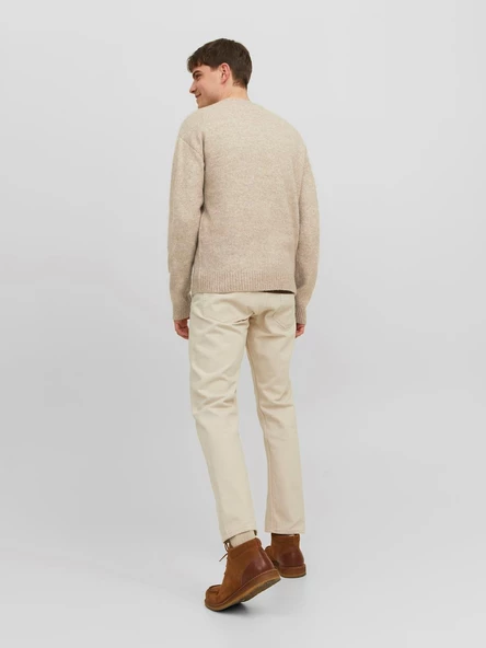 Jack&Jones Oversize Yuvarlak Yaka Erkek Kazak - Minimalist Günlük Stil - Hemen Al! - 12