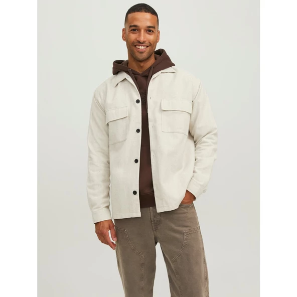 Jack&Jones Oversize Minimalist Uzun Kol Erkek Gömlek - 3