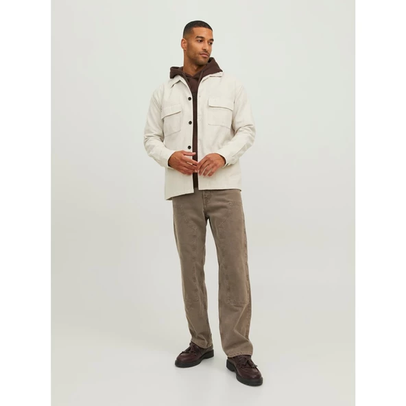 Jack&Jones Oversize Minimalist Uzun Kol Erkek Gömlek - 7