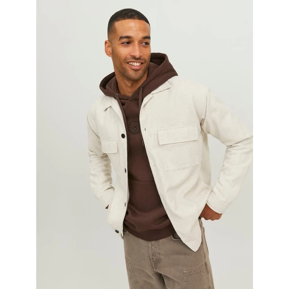 Jack&Jones Oversize Minimalist Uzun Kol Erkek Gömlek - 8