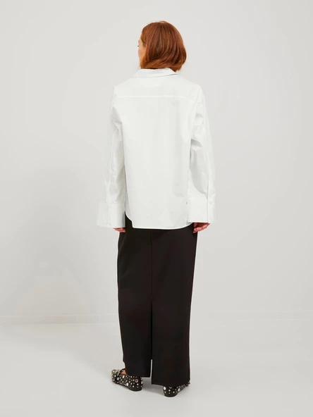 Jack&Jones JJXX Oversize Uzun Kol Minimalist Kadın Gömlek - 6
