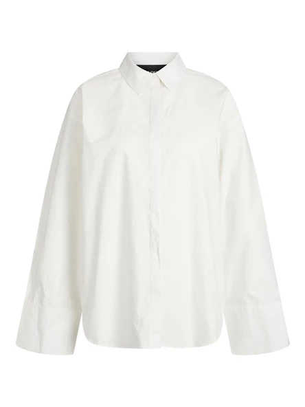 Jack&Jones JJXX Oversize Uzun Kol Minimalist Kadın Gömlek - 5