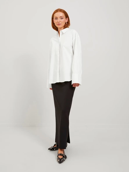 Jack&Jones JJXX Oversize Uzun Kol Minimalist Kadın Gömlek - 3