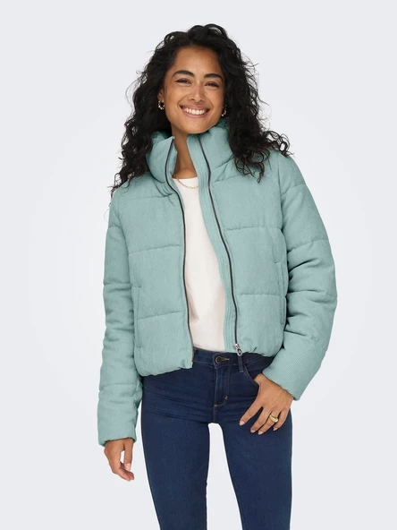 Only Minimalist Kord Crop Mont - Fermuarlı, Cepli, Günlük - 6