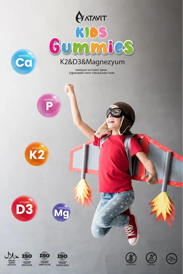 Atavit Kids D3 K2 Magnezyum 60 Gummies - Resim 3