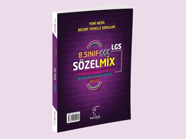 KAREKÖK 8.SINIF LGS SÖZEL TÜRKÇE İNKİLAP TARİHİ DİN KÜLTÜRÜ İNGİLİZCE