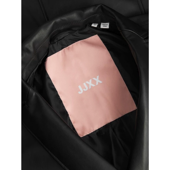 Jack&Jones JJXX Oversize Uzun Kol Deri Kadın Ceket - Minimalist Tarz - 7